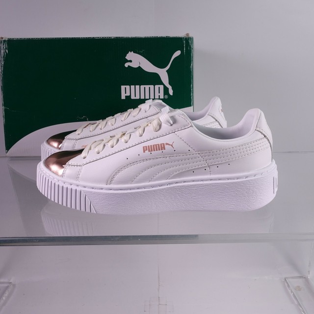 puma basket platform rosa