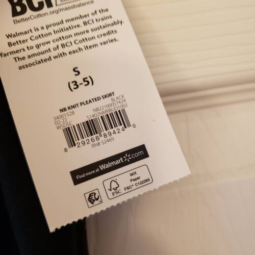 No Boundaries Black Knit Pleated Skirt with Drawstring XS (3-5) NWT - Picture 5 of 8