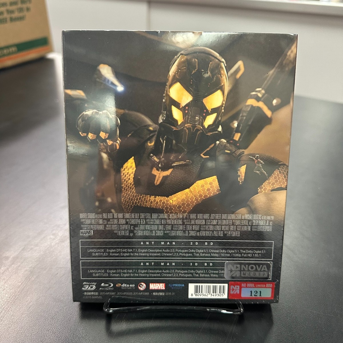 Ant-man 3D Blu-ray Steelbook Novamedia NC#008 Lenticular Slip O