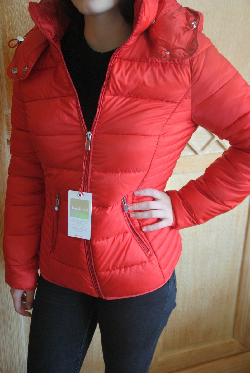 Street One Damenjacke wattierte Steppjacke Tilda Rot in Größe 36