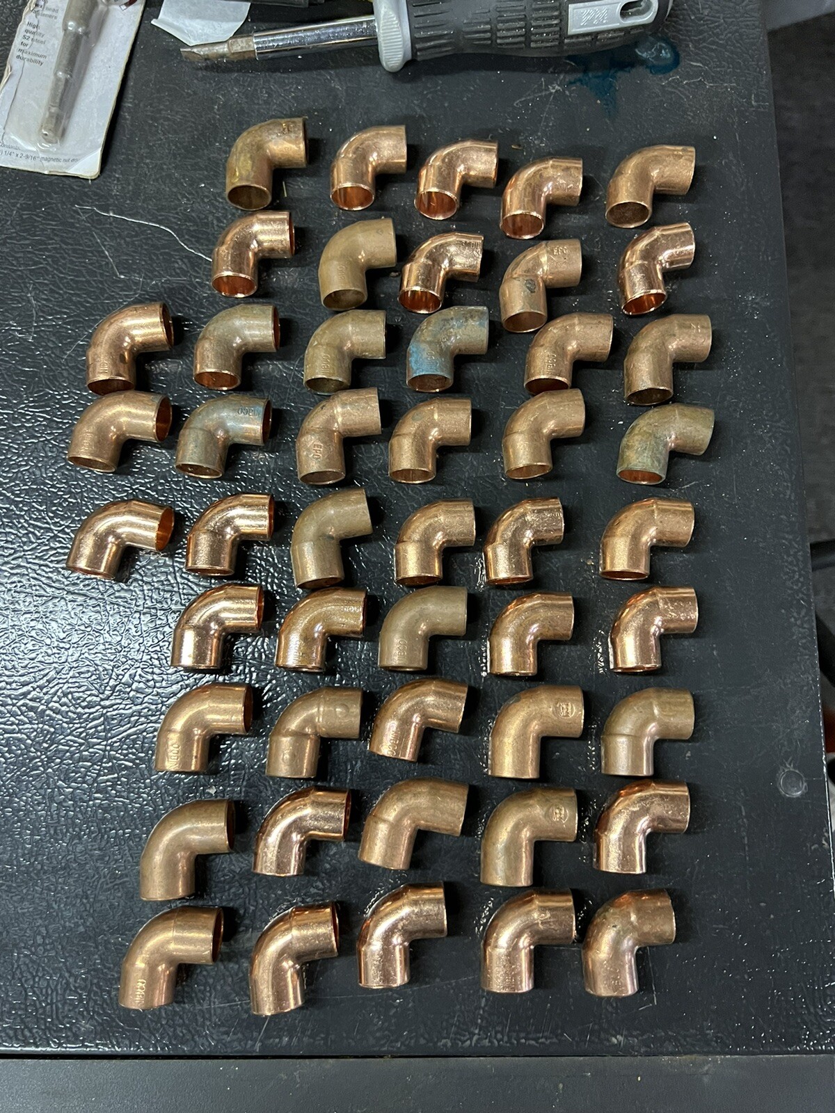 Nibco 607 1/2” CxC copper 90 elbow 48 Pieces