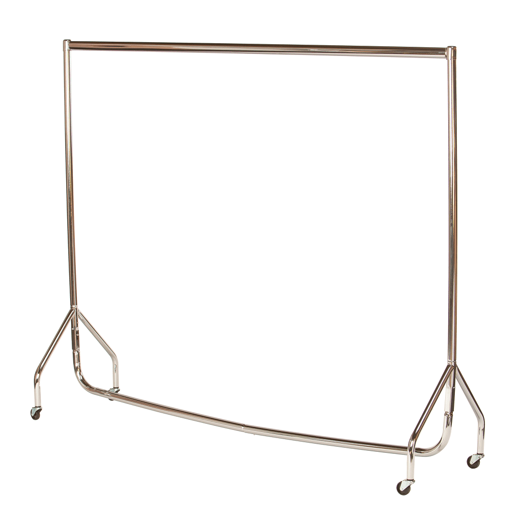 4ft Heavy Duty Garment Rail - Chrome