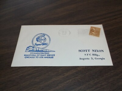 FEBRUARY 1948 ATSF SANTA FE SUPER CHIEF INAUGURAL SOUVENIR