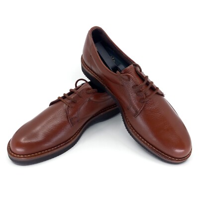E.T. Wright 600865 Brown Pebble Grain Leather Cap Toe Derby Mens Size 12 B et wright Oxfords & Derbys for Men on Sale up to 90% Off  main image 4