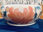 9” Pottery Floral Glazed Round Planter Bowl For Plant/Bonsai/Succulent Vintage — photo 2