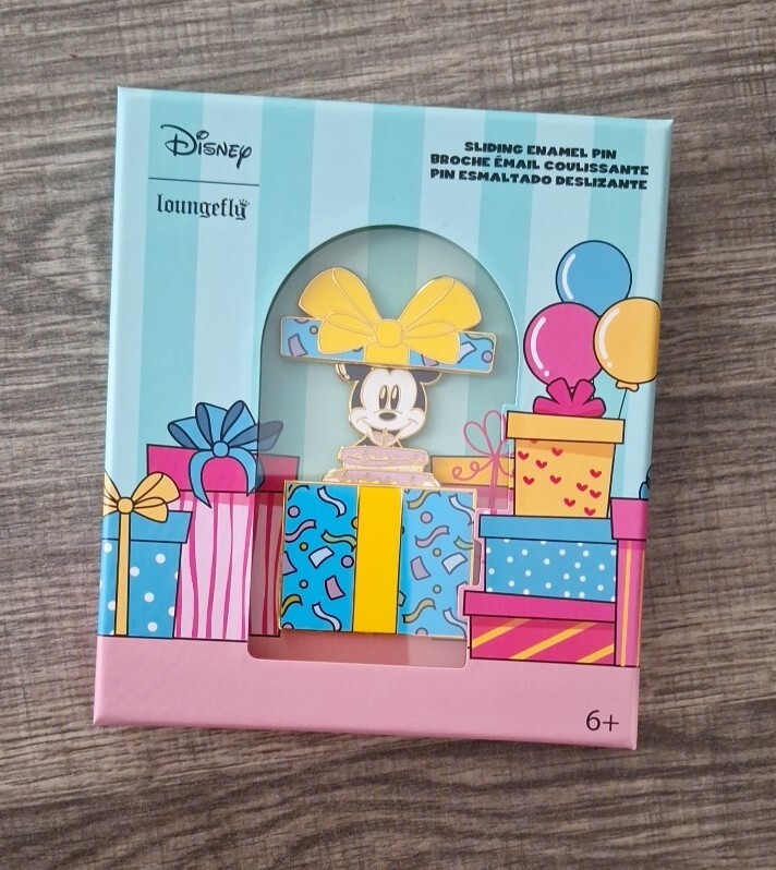 WOW! Only 1400 Made! NEW! Loungefly Disney LE Mickey Mouse Birthday Enamel Pin!