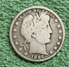 1897 BARBAR HALF DOLLAR **** NICE CIRCULATED COIN - L@@K AT PICTURES!  #5999
