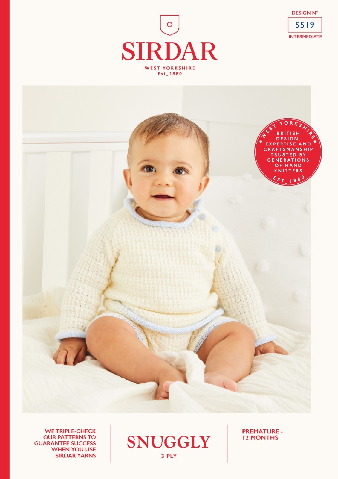 Sirdar Snuggly 3 Ply Knitting Pattern - 5519 Sweater & Shorts