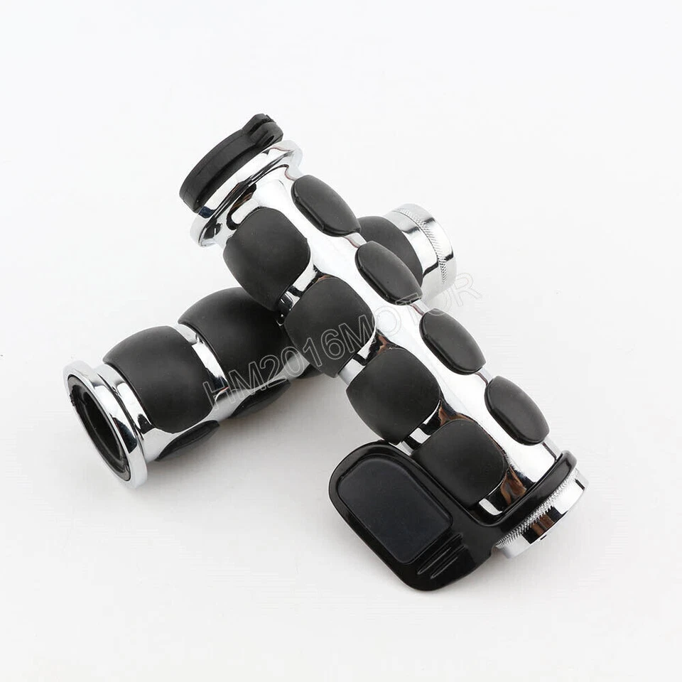 Empuñaduras de manillar de 1" para Harley Davidson Fatboy Heritage Softail Classic Foto 3 de 4