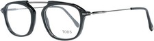 Tod's TO5182 001 Shiny Black Plastic Optical Eyeglasses Frame 49-19-145 TO 5182
