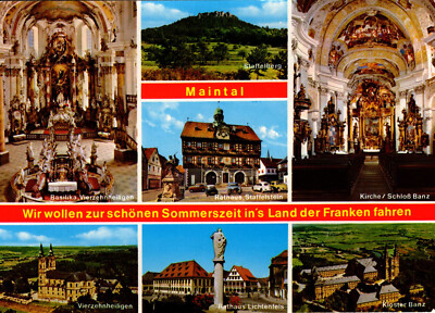 Old postcard - Maintal we want to go to the land of the...
