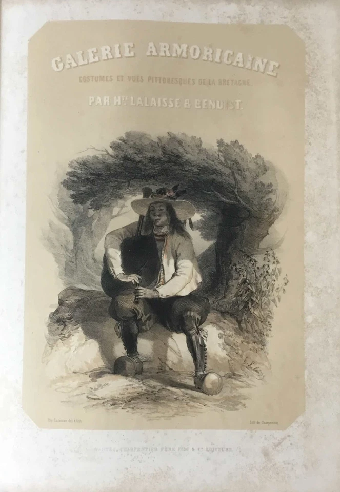 1848, Lalaisse, Benoist, Galerie armoricaine, lithographies rehaussées. - Photo 3/4