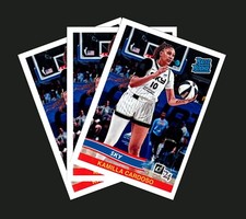 (3) 2024 PANINI INSTANT WNBA #RRR-6 KAMILLA CARDOSO RC SKY RETRO ROOKIE LOT!