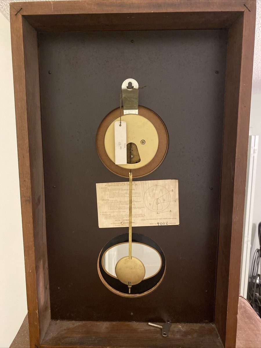 t*e様 釣鐘 Vintage Seth Thomas General Time Redding Model E478-001 Wall Clock