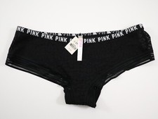 1 NEW Victoria's Secret VTG 2015 Thick Band Logo Lace Cheekster Panty LARGE