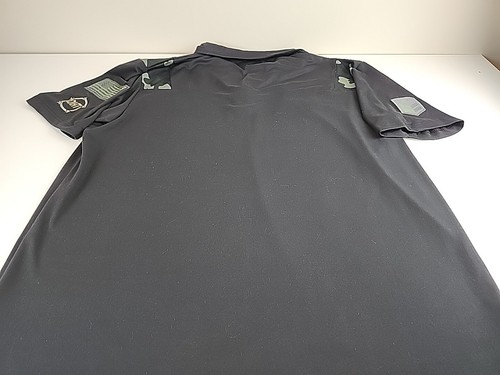 Air Force Falcons Men Polo Shirt XLarge Black Performance Logo Embroidered XL - Picture 6 of 9