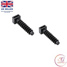 Black Cable Tie Masonry Screw Mounts - Up to 9mm Cable Ties, Premium Fixing Plug
