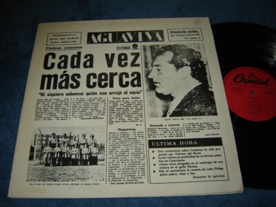 Aguaviva - Cada Vez Más Cerca LP rare 1971 Uruguay pressing gatefold