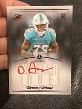 2023 Luminance Devon Achane Year One Rookie Red Ink SSP Auto #CHSP Dolphins