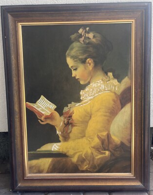 Jean-Honoré-Fragonard -Junges Mädchen- Ölgemälde auf Leinwand 70x50 inkl. Rahmen