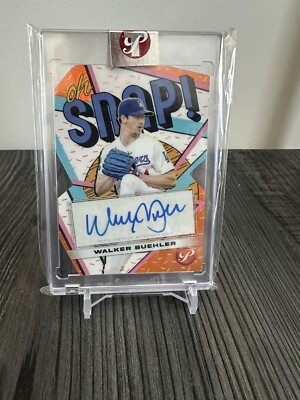 2023 Topps Pristine Walker Buehler Oh Snap Orange On Card Auto 23/25  DODGERS