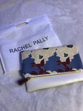 Rachel Pally Reversible Floral Clutch Purse Makeup Bag With Zipper  Tassel New