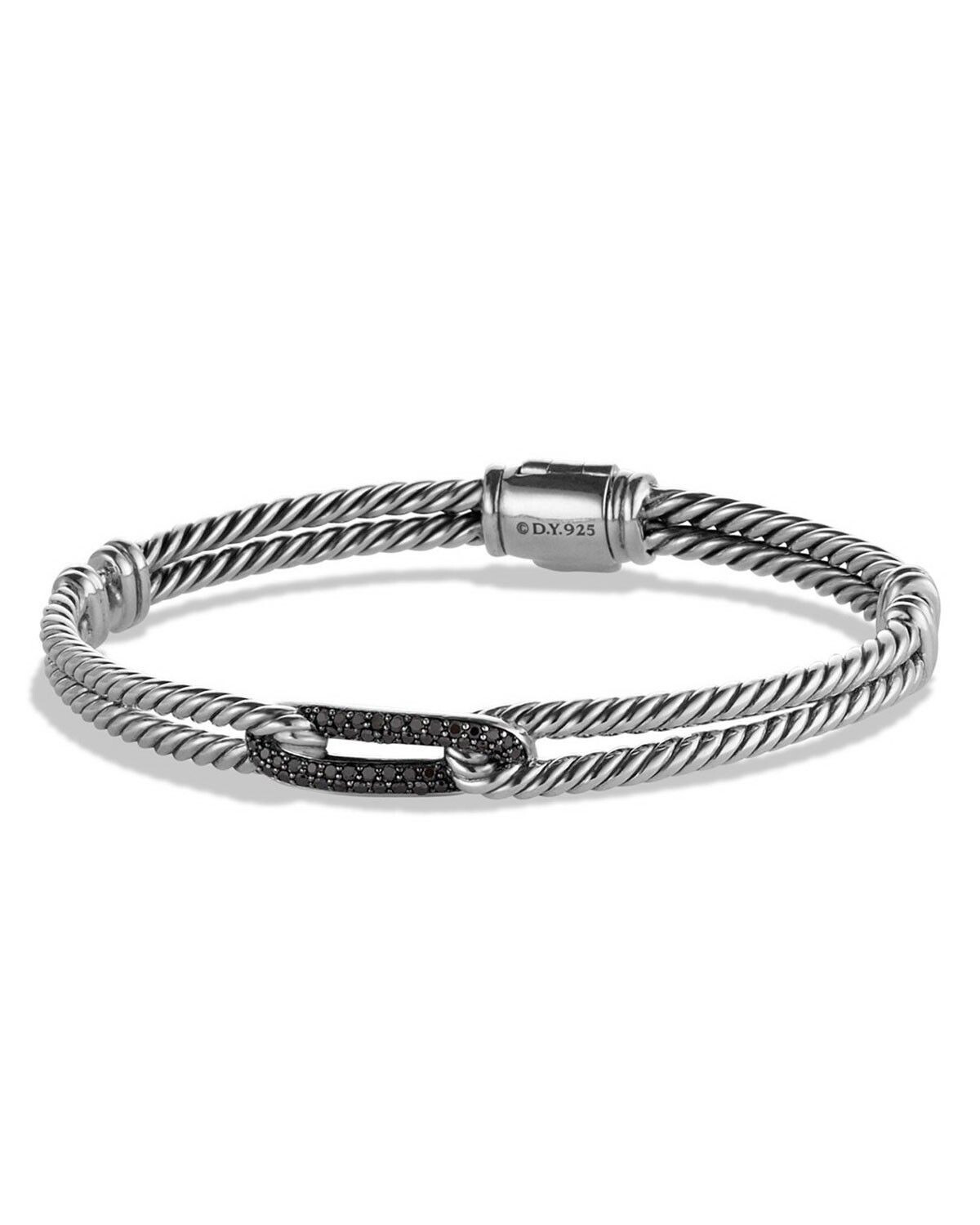 David Yurman Labyrinth Mini Loop Bracelet Black D… - image 1