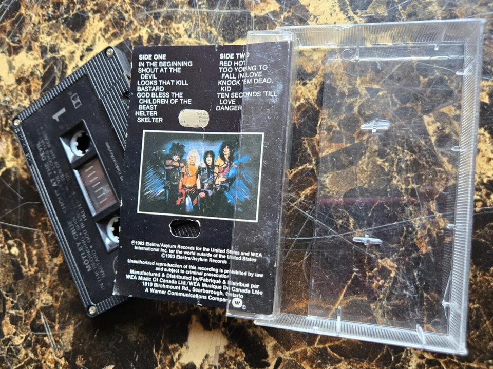 Motley Crue Shout At The Devil original 1983 canadian cassette - Image 3 of 4