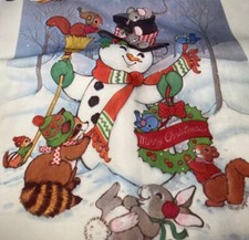 Creative Circle Needle Craft Woodland Fantasy 6027 Snowman Animals 1980 Vintage