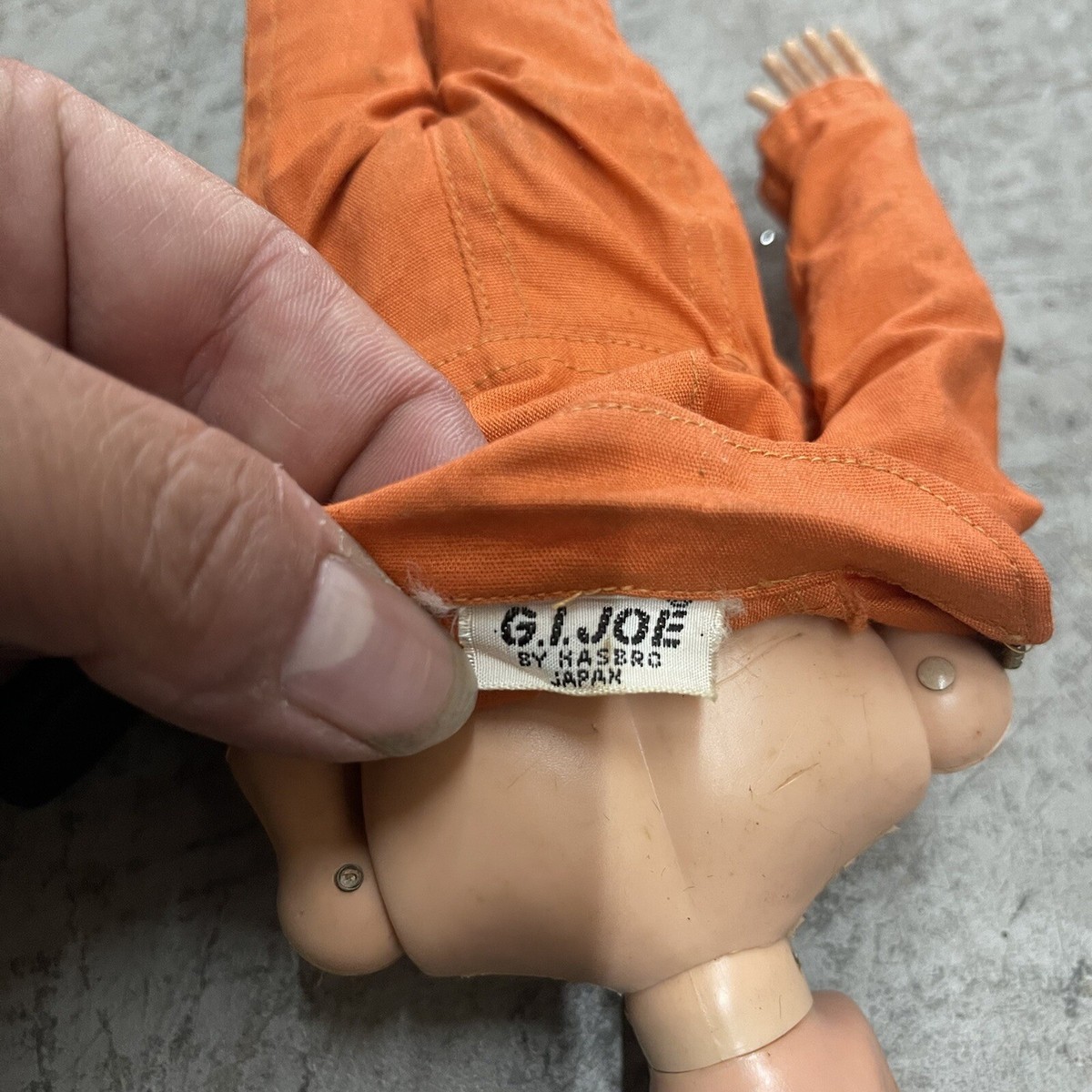 ビンテージGI JOE  アクションパイロット　ハスブロ1964 美品 Vintage 1964 Hasbro GI Joe Pilot Suit Orange Scar | eBay
