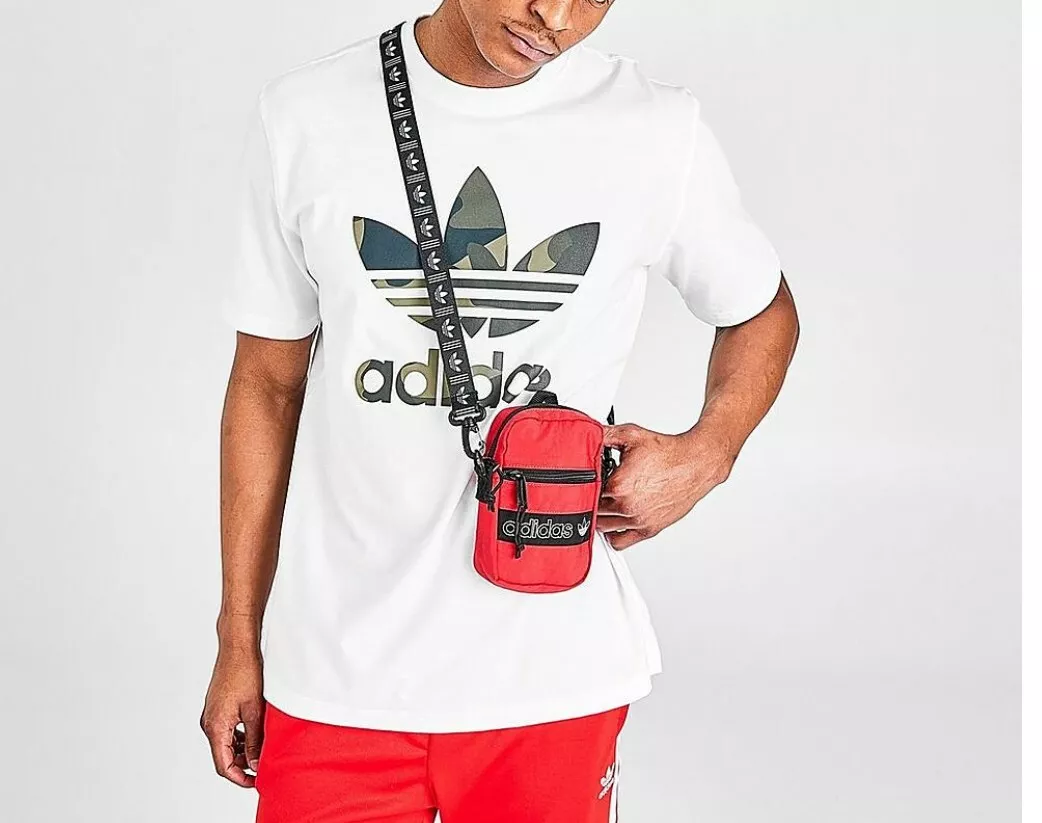 Verlaten gen Onbemand adidas Originals Dri Festival Crossbody Bag, Red/Black, Unisex, One Size |  eBay