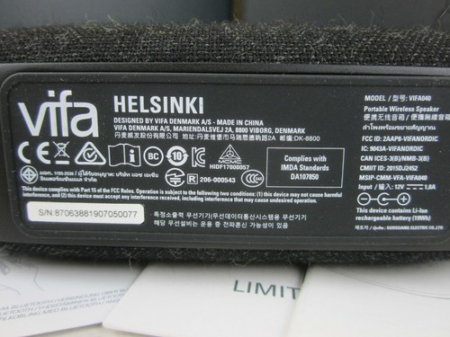 Altavoz inalámbrico de alta resolución Vifa Helsinki - negro pizarra (nuevo/caja abierta) - Imagen 5 de 11