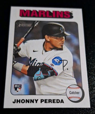 2024 TOPPS HERITAGE HIGH NUMBERS ROOKIE WHITE BORDER SP #719 JHONNY PEREDA RC