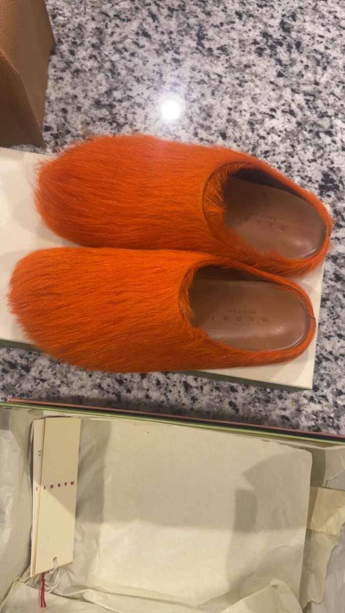 Marni fussbett slides orange