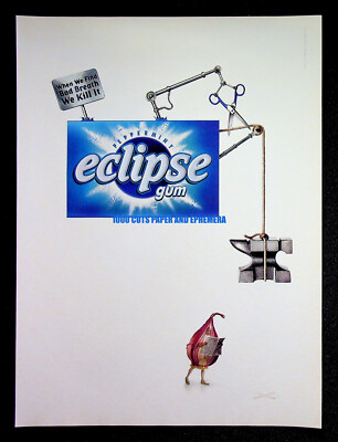 Eclipse Peppermint Chewing Gum 2006 Trade Print Magazine Ad Poster ADVERT