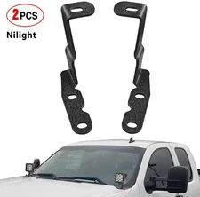 Nilight Ditch LED Work Lights Hood Mount Brackets for 2007-2013 GMC Yukon Sierra