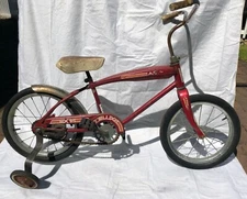 Vintage AMF Junior Roadmaster EX 16 Deluxe Children’s Bicycle w/ Training Wheels