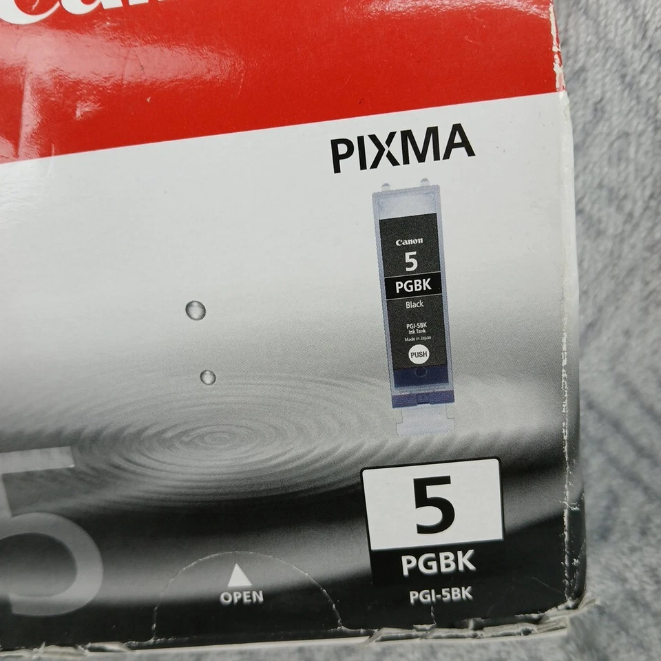 Canon PGI-5BK PGBK 5 Noir Black Encre Originale Marque Imprimante Cartouche ink - Photo 2/4