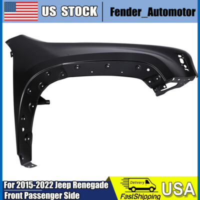 New Front Passenger Side Fender for Jeep Renegade 2015-2023 68307086AA Primed