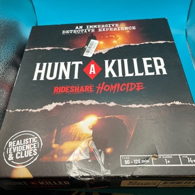Hunt A Killer Rideshare Homicide Board Game Open Box Complete