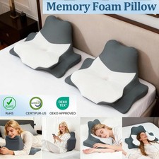 Cervical Memory Foam Pillow Orthopedic Neck Support Side Sleeper Ergonomic Bed
