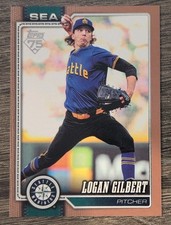 2026 Topps Series 1 Gold Parallel Logan Gilbert #235 Mariners 1562/2026