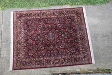 KARASTAN RUG 700 Series 785 RED SAROUK 8.8x10.6 Very Nice #5084