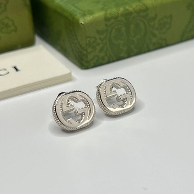 Authentic GUCCI stud earrings small sterling silver women's earrings