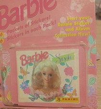 Mattel Barbie Style Sticker Blister Pack by Panini Contains 6 packs 