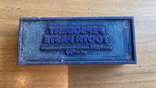 Vintage Letterpress Printing Block - “Pepsodent Toothpaste”