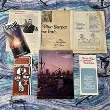 Vintage United Airlines Hawaii Brochure & Ephemera Lot Travel Surf Safari 1960s
