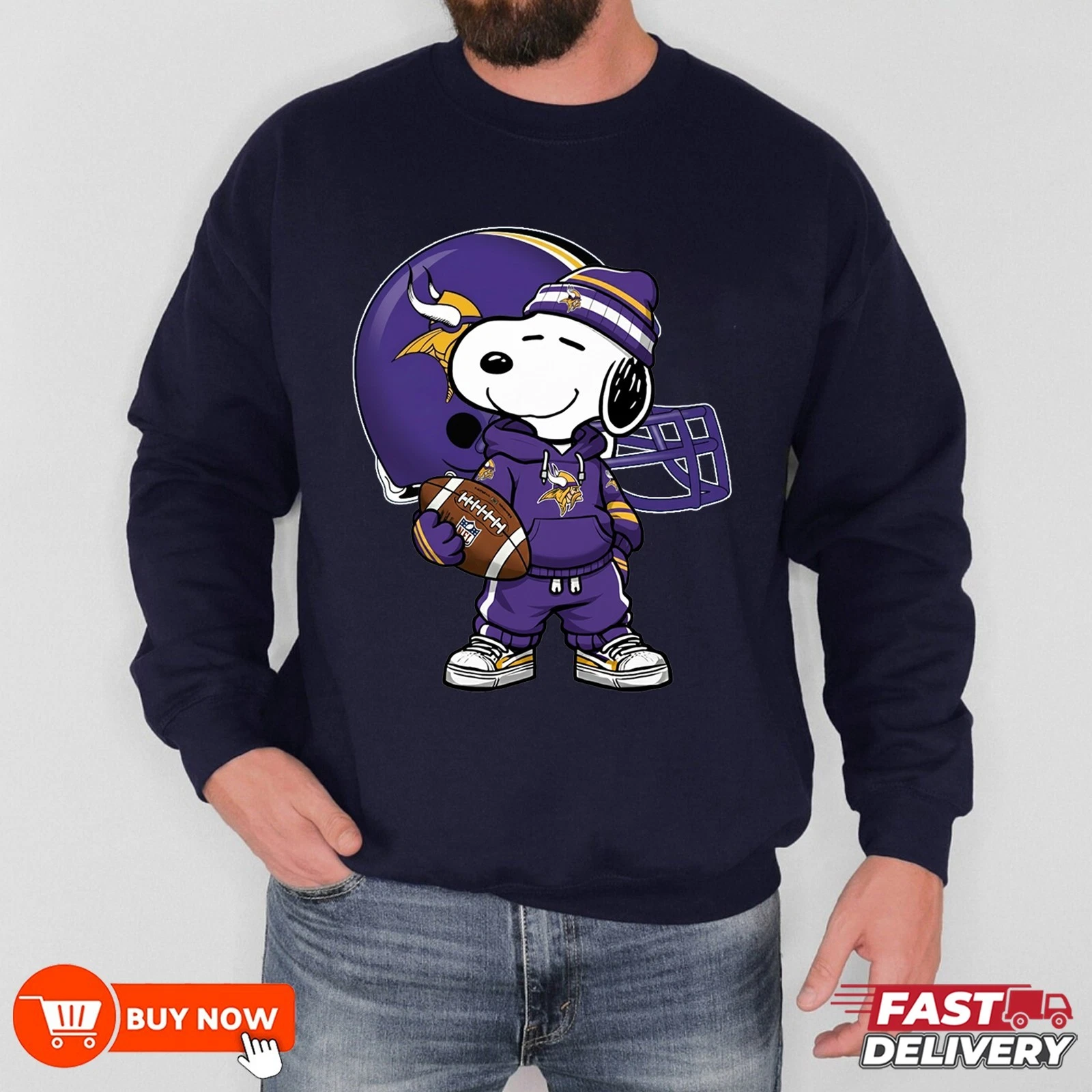 Minnesota Vikings Football Sweatshirt