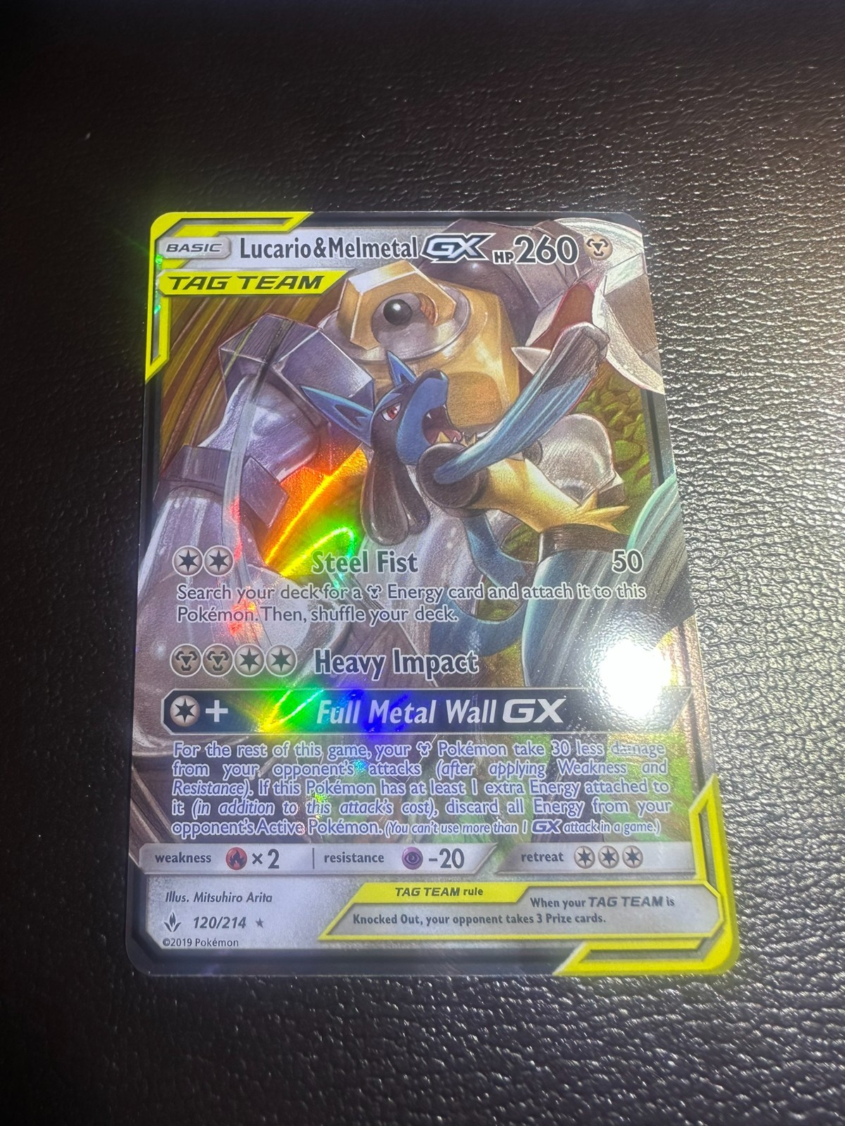 Lucario & Melmetal GX Card