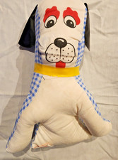 Vintage Shalom Toy Co Stuffed Dog Plush c. 1950s Cloth Toy Original Bag